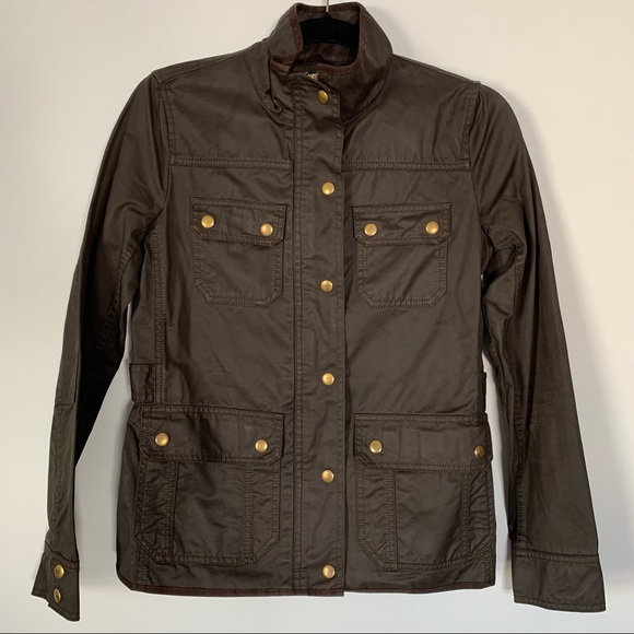 J.CREW Mossy Brown Downtown Field Jacket - Picture 2 of 16
